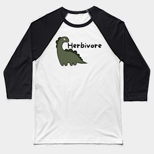 Cute Herbivore Dinosaur Baseball T-Shirt